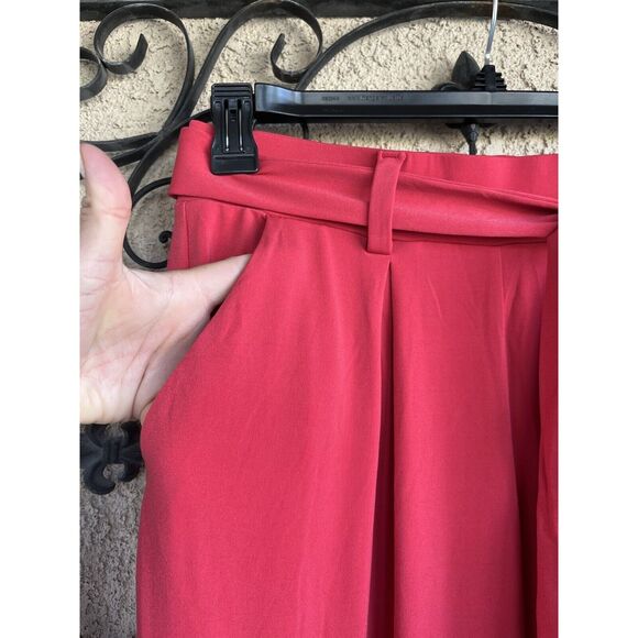 Express Mid Rise Paper bag Knit Pants - Size Small - Salmon Pink - Picture 3 of 11